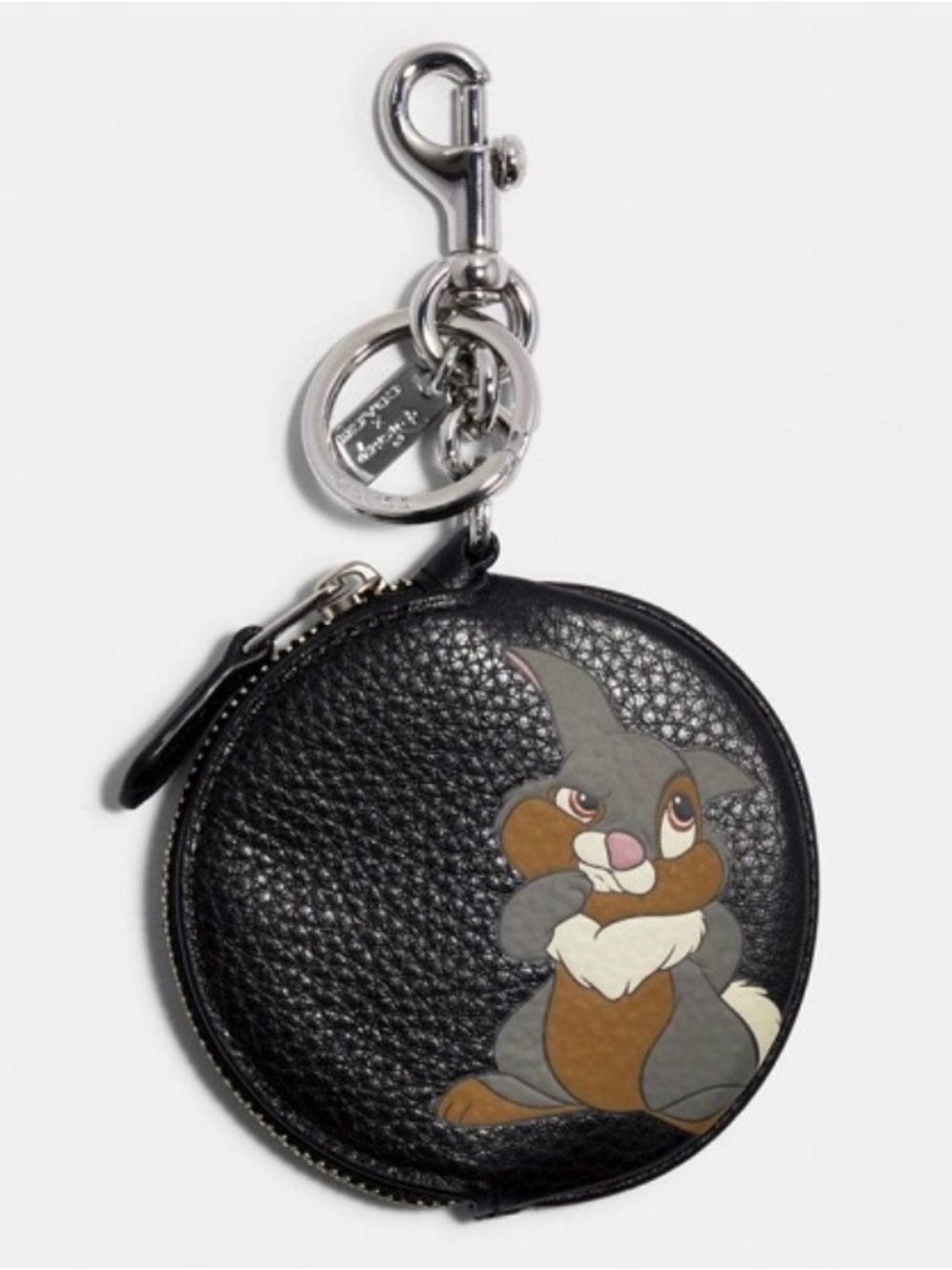 Coach x Disney Thumper Zippered Coin Case Bag Charm NWOT